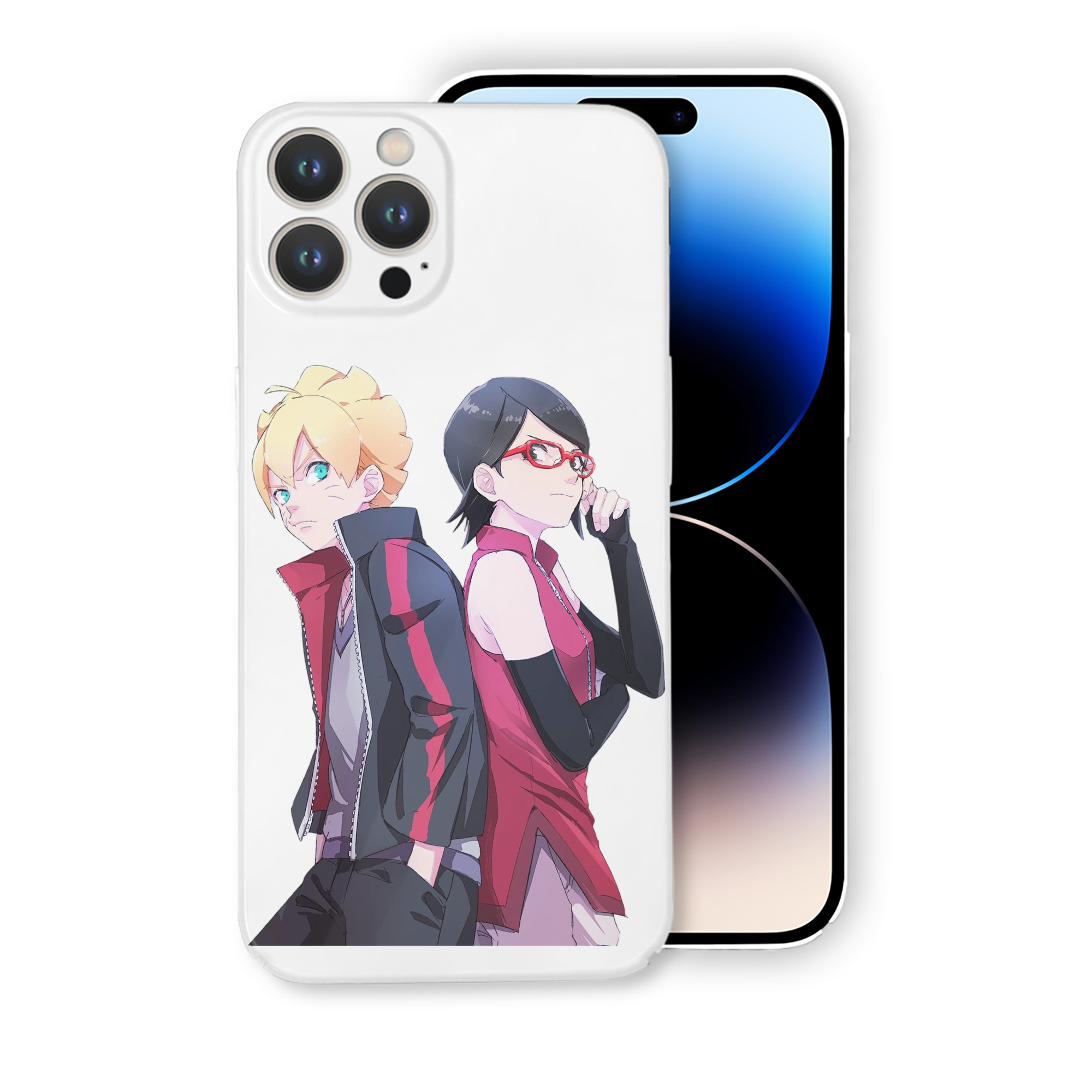（画像用） NARUTO -ナルト- うちは サラダ Uchiha Sarada 【iPhone 14シリーズ対応】ハードケース